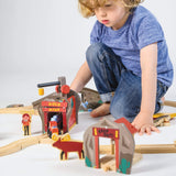 Gold Mine Wooden Train Track Set